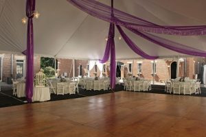 dance floor rental under tent